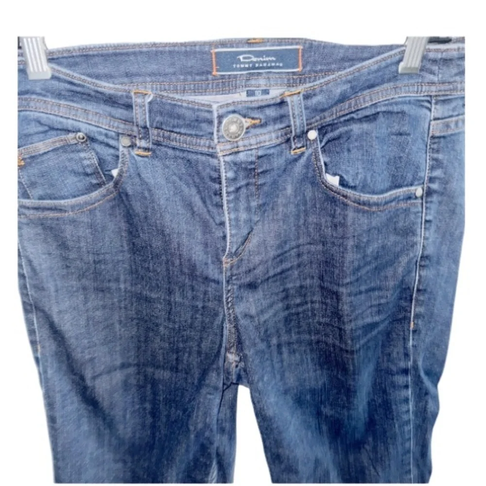 Tommy Bahama Bermuda Dark Blue Denim Shorts Sz 10 TW8594 14” Inseam Classic Fit